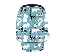 Belidome Cartoon Safari Animale Giraffa Elefante Versatile Carseat Canopy Accessori Nurseing Sciarpa
