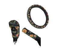 Belidome Dragonfly, set di coperture per pomello del cambio e freno a mano, con cuscino per sterzo, antiscivolo, universali