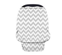 Belidome Grigio Wave Nursing Covers per Bambino Bambino Multi-uso Seno Sciarpa Morbido Traspirante
