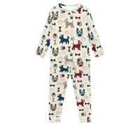 Belidome Pigiama per bambini dai 3 ai 16 anni con simpatico cane, West Highland White Terrir Zampe, 13-14 Years