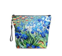 Belidome Sacchetto cosmetico Borse di trucco per la borsa di viaggio, Van Gogh Irises Repro Floral, Taglia unica