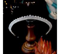 Belierri di gioielli per capelli Tiara corona per donne zircone cubico sposa tiara zirconia corona cz diadema corona nuica accessori per capelli per capelli bijoux cheveux tiaras e corone