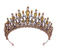 Belietti per capelli Tiara corona per donne antiche corone di nozze in bronzo diadem diadem principessa regina baroccia tiara di pavone da donna accessori da sposa