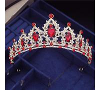 Belietti per capelli Tiara corona per donne Crystal Circle Vintage Diadem Diadem Reale King King Crown Tiaras Chiesale Promerona per capelli gioielli per capelli di Gagalu (colore: champagne oro)
