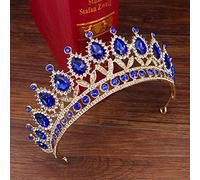 Belietti per capelli Tiara corona per donne King Wedding Tiara Crown Bridal Vintage Crystal Diadem Donne/Uomini Ornamenti per capelli Bride Accessori per gioielli Rhinestone Gioielli di Gagalu