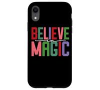 Believe In Magic Inspirational Positive Citazione Custodia per iPhone XR