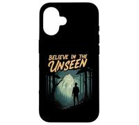 Believe In The Unseen Paranormal Forest Creature Custodia per iPhone 16