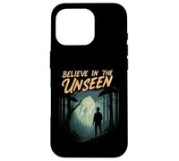 Believe In The Unseen Paranormal Forest Creature Custodia per iPhone 16 Pro