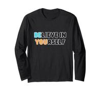 Believe in Yourself Citazione Positiva Fiducia Ispirazione De Maglia a Manica