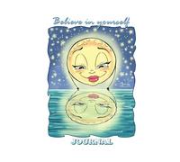 Believe in yourself - Journal: (Notebook, Diary) - 5.5x8.5 inches (14x21.5 cm) - 250 Pages (125 Sheets) - Lined Writing Paper - Full Moon Refleting on Water Design