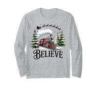 Believe North Pole Train Christmas, Slitta Natalizia per Bambini Maglia a Manica