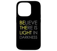 Believe There Is Light In Darkness Gesù Cross ART SUL RETRO Custodia per iPhone 14 Pro