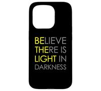 Believe There Is Light In Darkness Gesù Cross ART SUL RETRO Custodia per iPhone 15 Pro