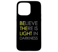 Believe There Is Light In Darkness Gesù Cross ART SUL RETRO Custodia per iPhone 15 Pro Max