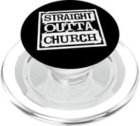 Believer Straight Outta Chiesa Citazione Divertente Adorazione Cristiana PopSockets PopGrip per MagSafe
