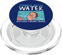 Believers Straight Outta Water Battezed Funny Citazione Battesimo PopSockets PopGrip per MagSafe