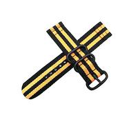 Believewang Rilascio rapido del cinturino di vigilanza per gli uomini/donne di nylon Nato il cinturino con fibbia in acciaio nero 18mm/20mm/22mm/24mm, 24mm