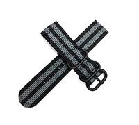 Believewang Rilascio rapido del cinturino di vigilanza per gli uomini/donne di nylon Nato il cinturino con fibbia in acciaio nero 18mm/20mm/22mm/24mm, 18mm