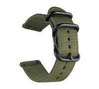 Believewang Rilascio rapido del cinturino di vigilanza per gli uomini/donne di nylon Nato il cinturino con fibbia in acciaio nero 18mm/20mm/22mm/24mm, Army Green, 20mm