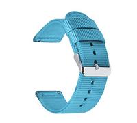 Believewang Tela Cinturini orologi della fascia della cinghia di nylon 18mm/20mm/22mm/24mm Guarda sostituzione cinturino Accessori, Blu, 20mm