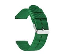 Believewang Tela Cinturini orologi della fascia della cinghia di nylon 18mm/20mm/22mm/24mm Guarda sostituzione cinturino Accessori, verde, 22mm