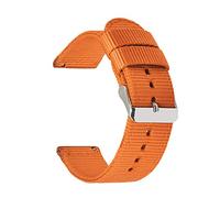 Believewang Tela Cinturini orologi della fascia della cinghia di nylon 18mm/20mm/22mm/24mm Guarda sostituzione cinturino Accessori, arancia, 24mm
