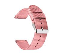 Believewang Tela Cinturini orologi della fascia della cinghia di nylon 18mm/20mm/22mm/24mm Guarda sostituzione cinturino Accessori, Rosa, 20mm