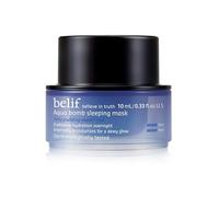 belif Aqua Bomb Sleeping Mask (Formato Viaggio) | Maschera Notturna Pillow-Proof con Texture Jelly-Pudding, Idrata e Rivitalizza con Acido Ialuronico e Niacinamide (10 ml)