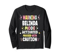 Belinda Personalized Women's Gift Custom Belinda Maglia a Manica