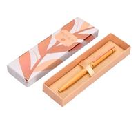BELIUS BOLIGRAFO ROSE ALLUMINIO ARANCIO/ORO ROSA INCHIOSTRO BLU SCATOLA DESIGN