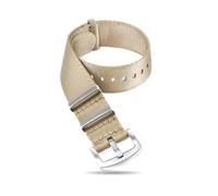 Belivceng Bracciale in nylon per orologi militari e sportivi - 20 mm 22 mm per cinturino di ricambio,Cachi,22 millimetri