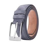 Belivceng Cintura da donna in finta pelle scamosciata con fibbia classica per jeans a quadri,Blu,110