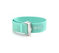 Belivceng Cinturino impermeabile in tela e nylon con fibbia pieghevole per lo sport - Cinturino da 20 mm per uomo e donna,Ciano,20 millimetri