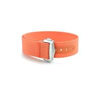 Belivceng Cinturino impermeabile in tela e nylon con fibbia pieghevole per lo sport - Cinturino da 20 mm per uomo e donna,Arancia,20 millimetri