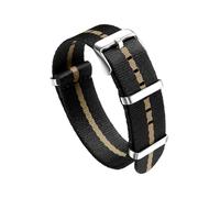 Belivceng Cinturino per orologio in nylon a maglia continua da 20 mm e 22 mm - Cinturino in stile militare per uomo,Stile E1,20 millimetri