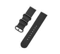 Belivceng Cinturino universale di ricambio in nylon intrecciato - Compatibile con i modelli di smartwatch da 18 mm, 20 mm, 22 mm e 24 mm,Nero Nero,18 millimetri