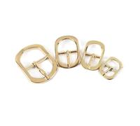 Belivceng Fibbia ad ardiglione da 20 pezzi per cintura e tracolla, chiusura a rullo in metallo per la regolazione delle scarpe e ferramenta fai da te,Oro chiaro,38 millimetri