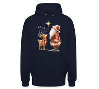Belive in The Magic of Christmas | Babbo Natale Renna | Christmas X-Mas Felpa con cappuccio, blu navy, 3XL