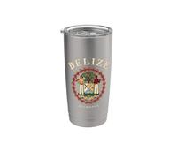 Belize Belmopan Stemma Stemma con Motto Bicchiere termico in acciaio inox doppia parete