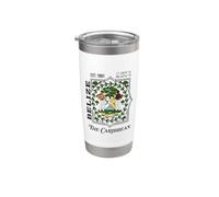 Belize The Caribbean Est 1981 Coordinate Bicchiere termico in acciaio inox doppia parete