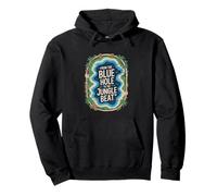 Belizean Pride Buco Blu al Beat della Giungla Felpa con Cappuccio