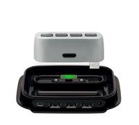 Belkin 2-in-1 Hub 480 Mbit/s Nero, Argento