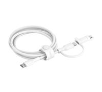 Belkin Cavo di ricarica 2 in 1 CAC003HQ1.5MWH BoostCharge Pro – USB-C e Lightning 1,5 m Bianco