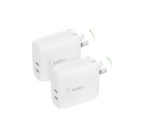 Belkin 40W Dual Port USB-C Wall Charger, USB Type C Charger Fast Charging for iP