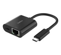 BELKIN - ADAPTATEUR RÉSEAU - USB-C - GIGABIT ETHERNET X 1 USB-C (UNIQUEMENT ALIMENTATION) X 1