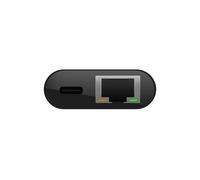 Belkin ADATTATORE DA USB-C A ETHERNET CON RICARICA 60W (interface hub USB 3.2 Gen 1 - [3.1 1] Type-C 1000 Mbit/s INC001BTBK, Ty
