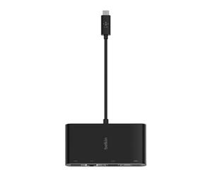 Belkin Adattatore Multimediale USB-C, Hub USB-C con porte VGA, HDMI 4K, USB 3.0 ed Ethernet, per MacBook Pro, iPad Pro, Surface Pro, Chromebook e Altri, Nero - Amazon Vine