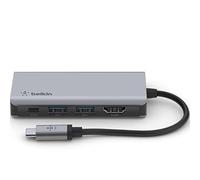 Belkin Adattatore Multiporta 4 in 1 USB-C, HDMI 4K, Ricarica Passante USB-C PD da 100 W e 2 Porte USB-A, per MacBook Pro, MacBook Air, iPad Pro, XPS e Altri - Amazon Vine