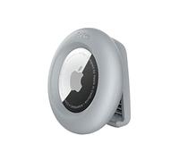 Belkin Apple AirTag Secure Holder with Clip - AirTag Holder - Durable Scratch Resistant AirTag Case - Apple Air Tag Case with Spring Loaded Clip - Attach to Backpack, Clothing, & Luggage - Light Gray