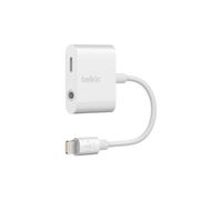 Belkin AUDIO+CHARGEROCKSTAR+JACK (3.5 MM AUDIO+CHARGE 4in Wht - RockStar, White,